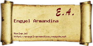 Engyel Armandina névjegykártya
